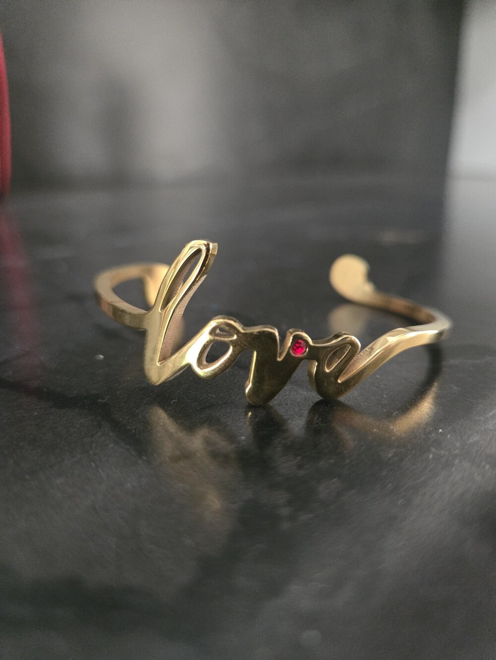 Rustic Cuff LOVE Bangle